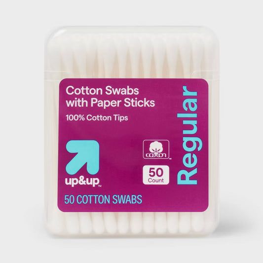 Cotton Swabs Paper Sticks - 50ct