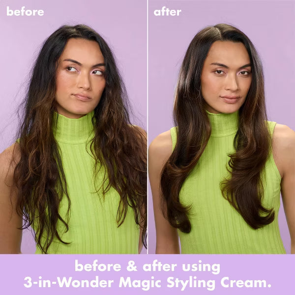 Hair 3-in-Wonder Magic Styling Cream - Flexible Hold + Silky Blowouts + Enhanced Curls - 5 fl oz