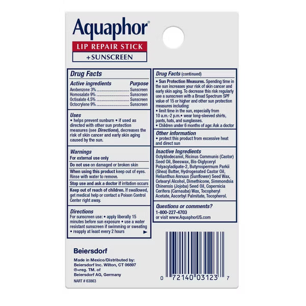 Lip Repair Stick + Sunscreen (Dual Pack)