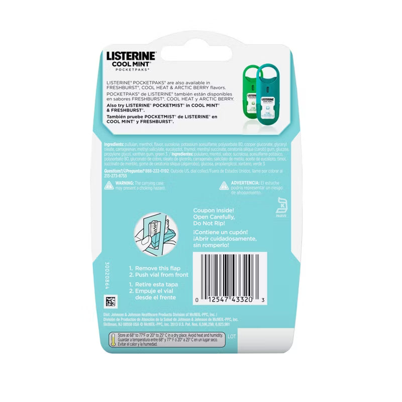 Cool Mint PocketPaks Portable Fresh Breath Strips
