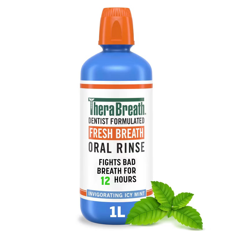 TheraBreath Fresh Breath Mouthwash Alcohol-Free - Icy Mint
