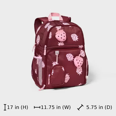 Kids' 17" Backpack - Cat & Jack™ Strawberry