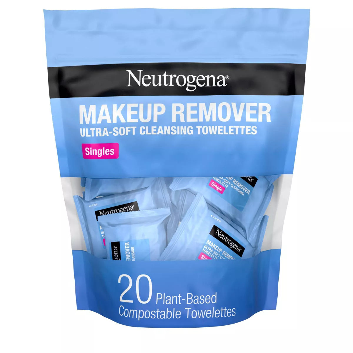Neutrogena Facial Cleansing Makeup Remover Wipes Singles