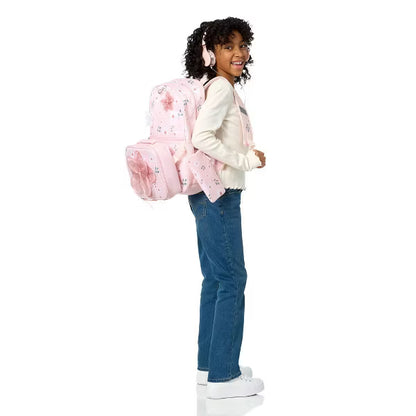 Locker Club Backpack Set with Lunch Box and Headphones - Flower