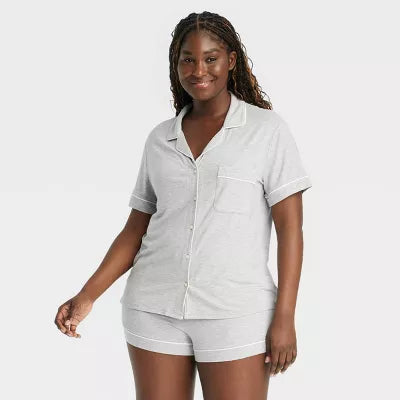 Cloud Knit Short Sleeve Modal Pajama Set