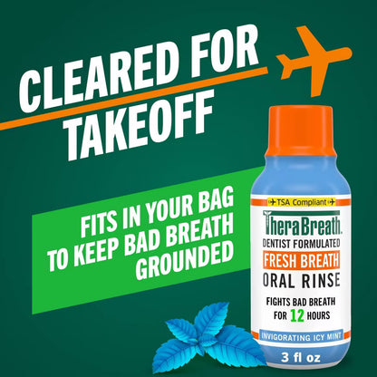 TheraBreath Fresh Breath Mouthwash Alcohol-Free - Icy Mint