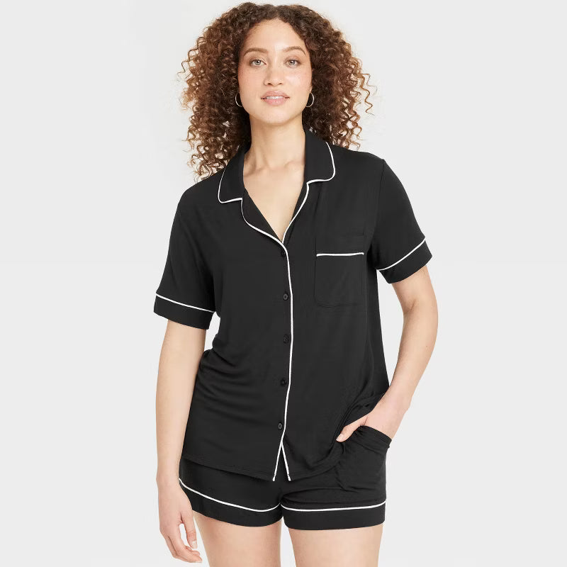 Cloud Knit Short Sleeve Modal Pajama Set