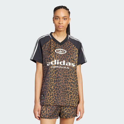 Satin Leopard Print Jersey