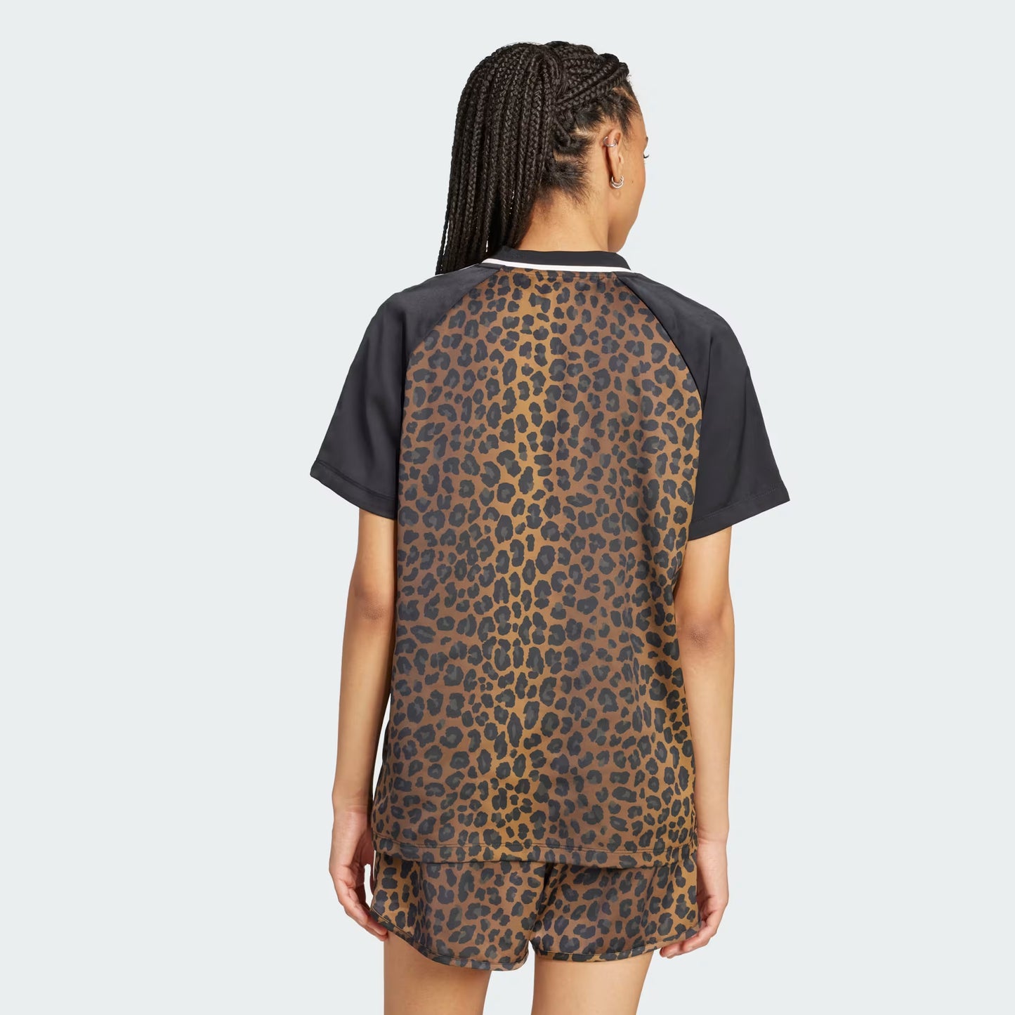Satin Leopard Print Jersey