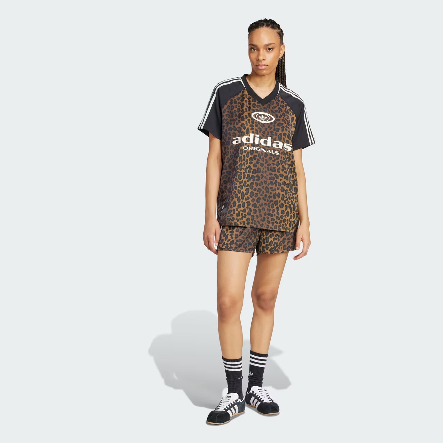 Satin Leopard Print Jersey