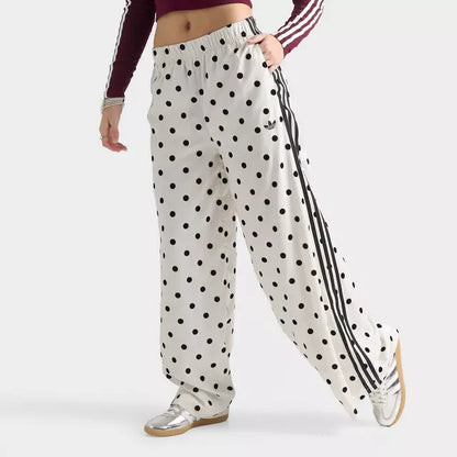 Satin Polka Dots Wide Leg Pant