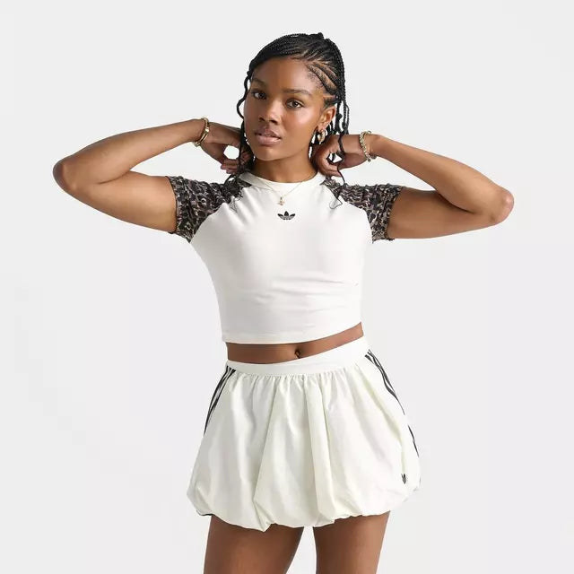 adidas Originals Leopard Raglan Slim T-Shirt