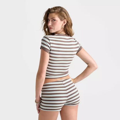 Striped Rib Baby T-Shirt