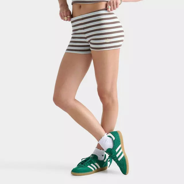 Striped Rib Micro Shorts