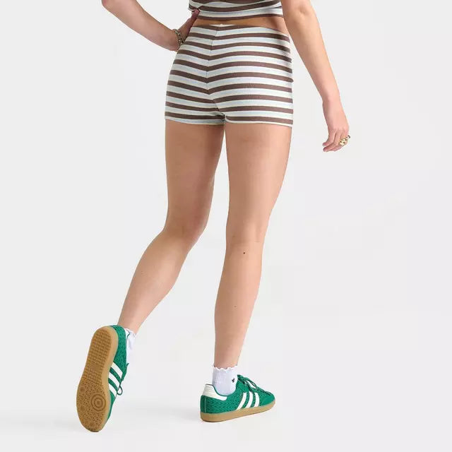 Striped Rib Micro Shorts