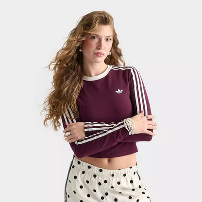 3-Stripes Slim Long-Sleeve T-Shirt