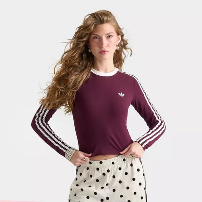 3-Stripes Slim Long-Sleeve T-Shirt