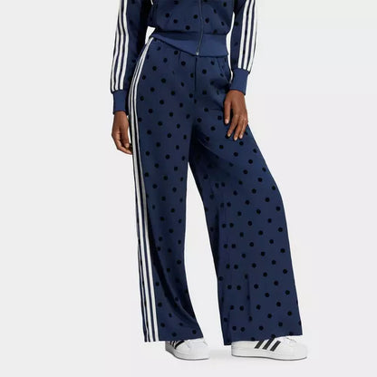 Satin Polka Dots Wide Leg Pant