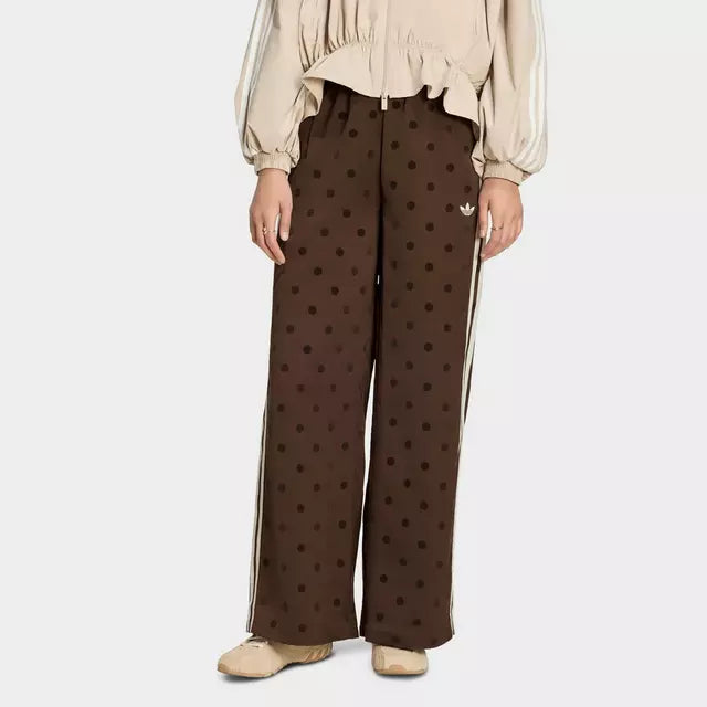 Satin Polka Dots Wide Leg Pant