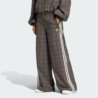 LOOSE CHECK TRACK PANTS