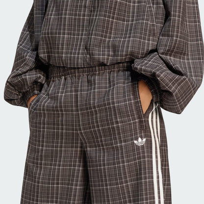 LOOSE CHECK TRACK PANTS