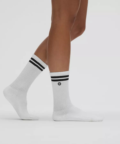 Unisex Daily Essential Crew Socks Stripe