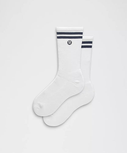 Unisex Daily Essential Crew Socks Stripe