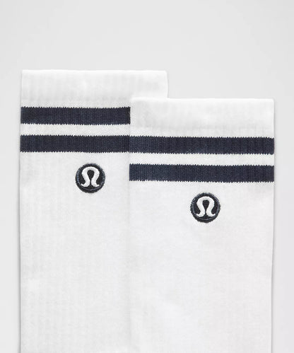 Unisex Daily Essential Crew Socks Stripe
