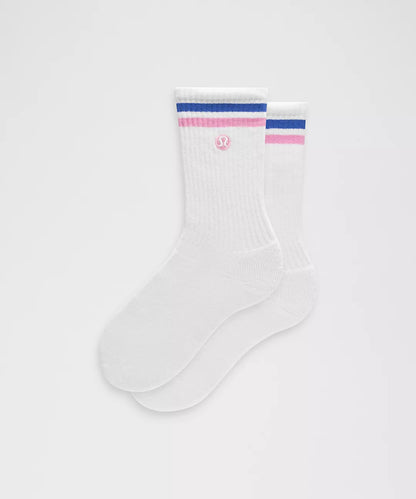 Unisex Daily Essential Crew Socks Stripe
