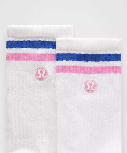 Unisex Daily Essential Crew Socks Stripe