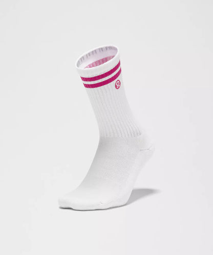 Unisex Daily Essential Crew Socks Stripe