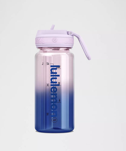 Back to Life Clear Bottle 18oz Straw Lid Ombre