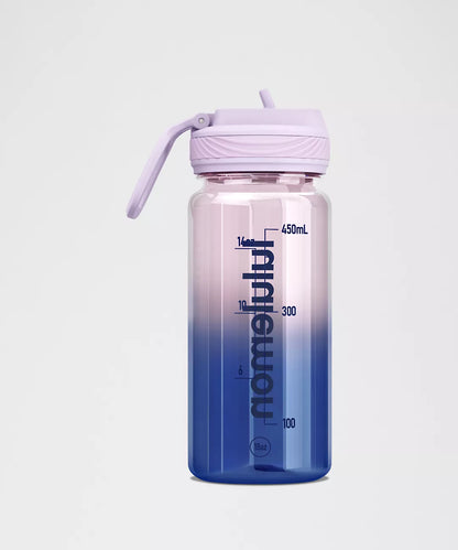 Back to Life Clear Bottle 18oz Straw Lid Ombre