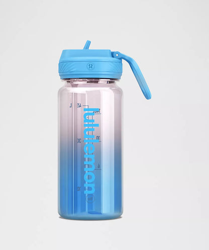 Back to Life Clear Bottle 18oz Straw Lid Ombre