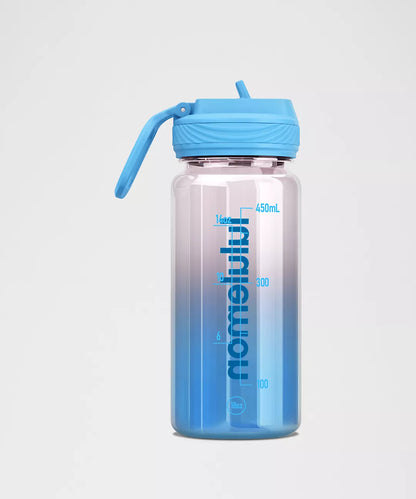 Back to Life Clear Bottle 18oz Straw Lid Ombre