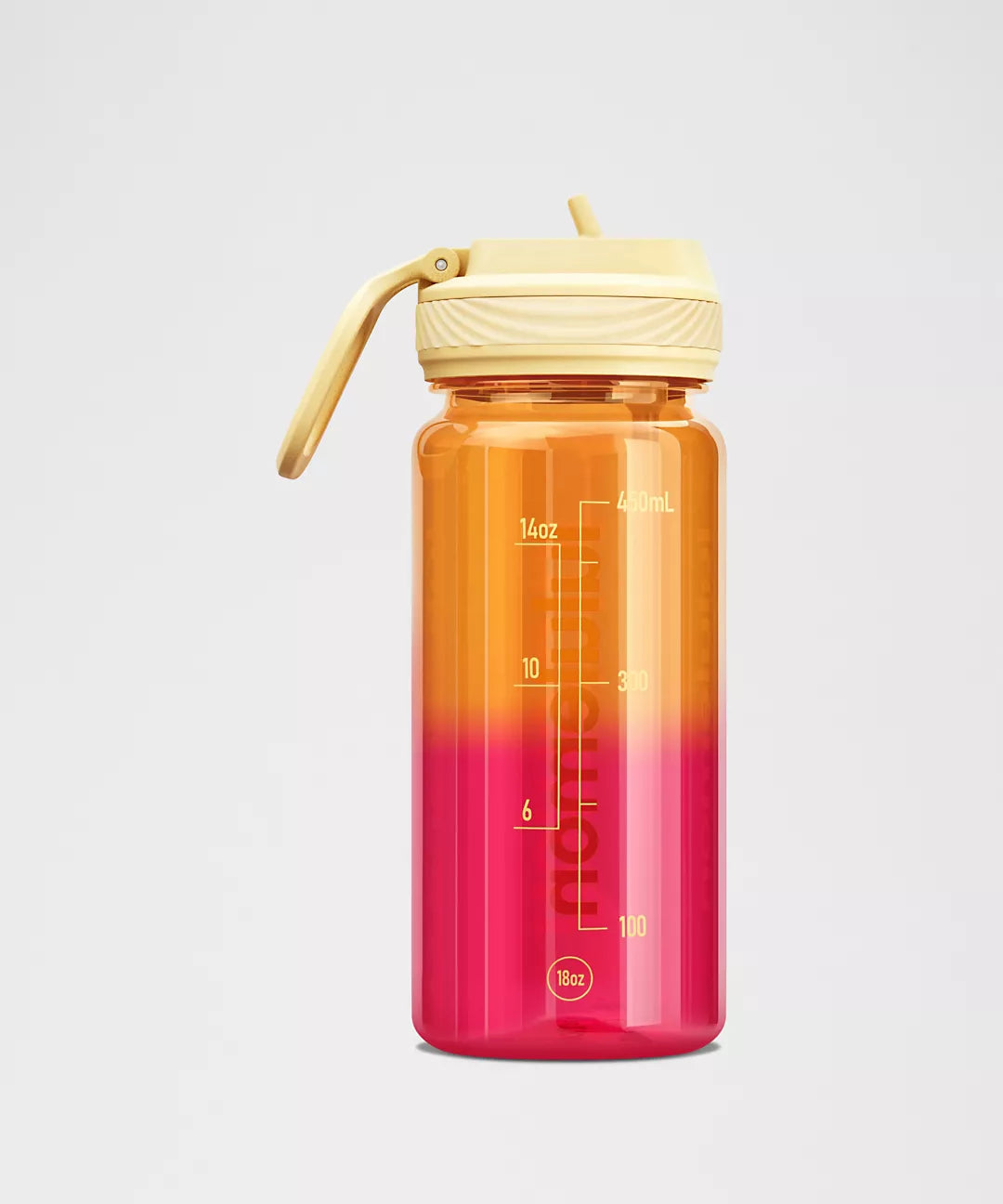 Back to Life Clear Bottle 18oz Straw Lid Ombre
