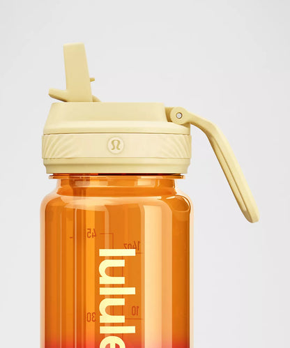 Back to Life Clear Bottle 18oz Straw Lid Ombre