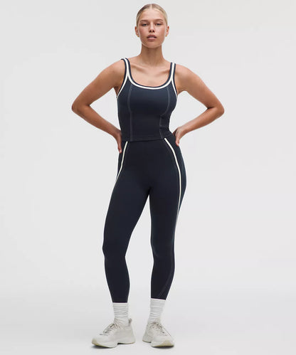 Glow Up Tank Top Medium Support, C/D Cup Pipe Detail