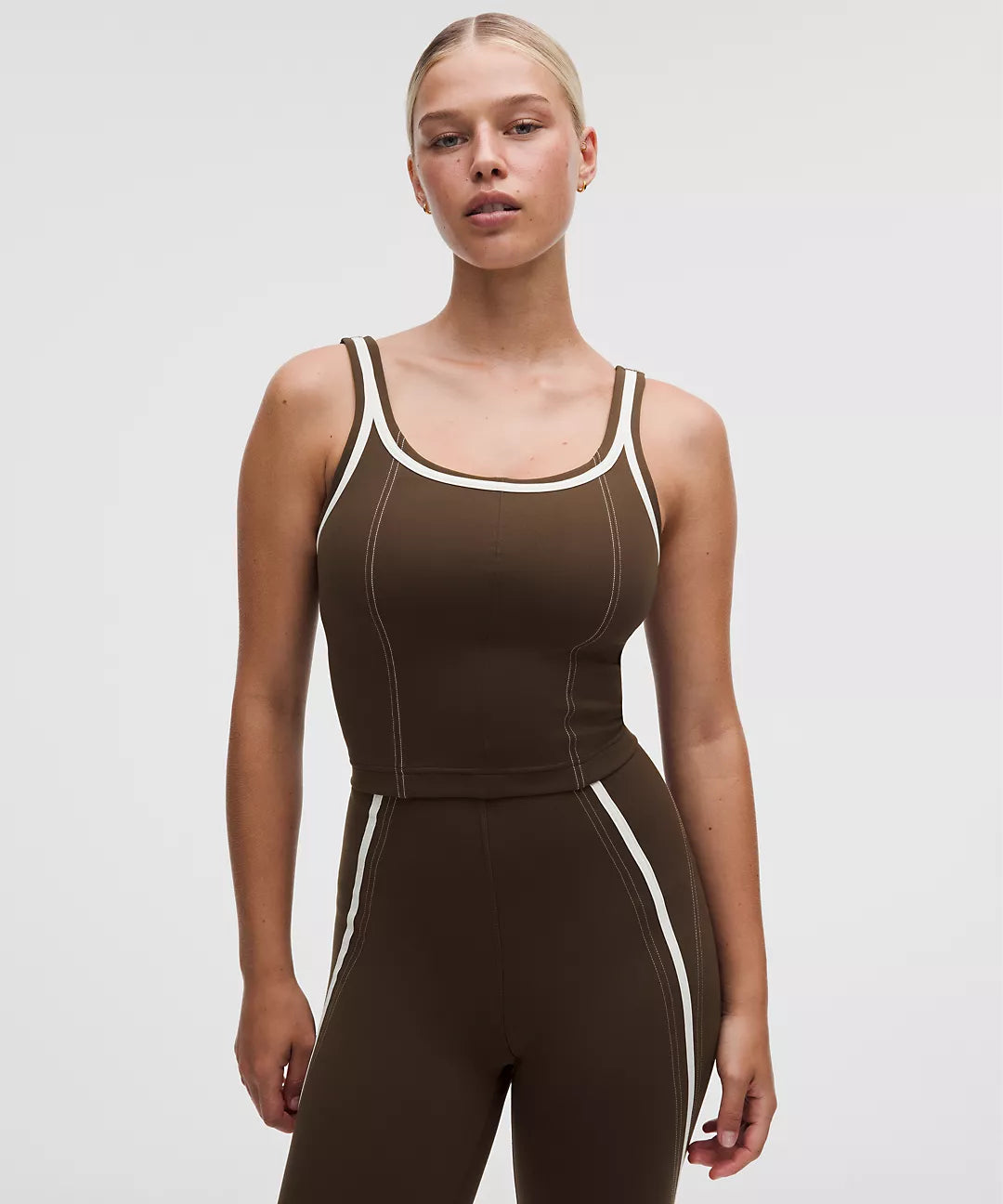 Glow Up Tank Top Medium Support, C/D Cup Pipe Detail