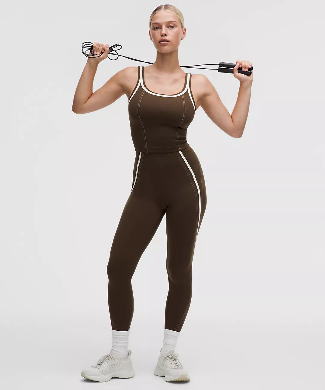 Glow Up Tank Top Medium Support, C/D Cup Pipe Detail