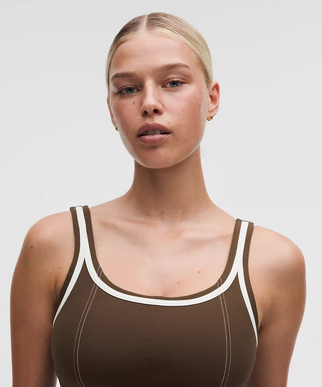 Glow Up Tank Top Medium Support, C/D Cup Pipe Detail