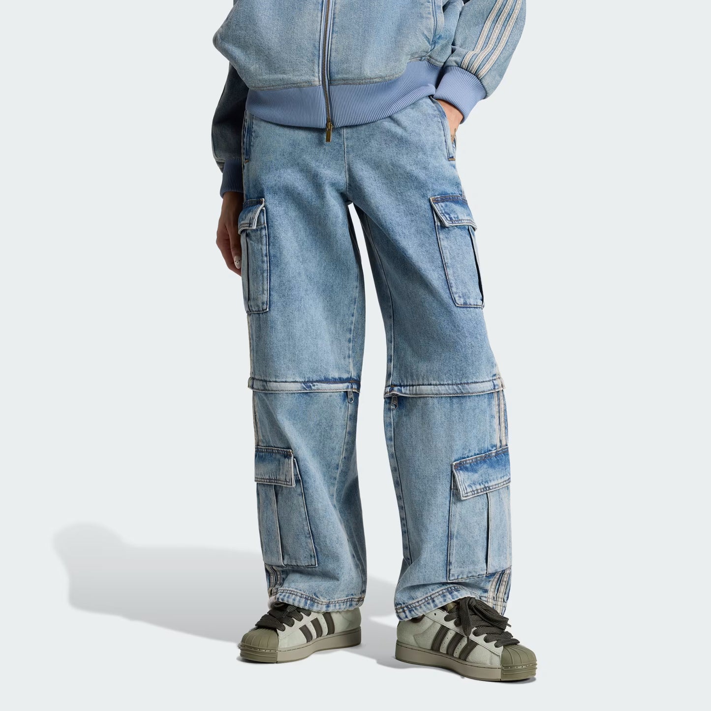 MID RISE 2-IN-1 DENIM PANT