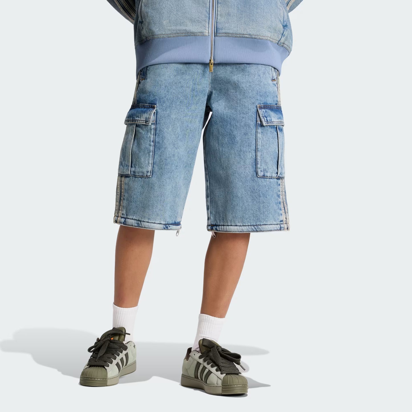 MID RISE 2-IN-1 DENIM PANT
