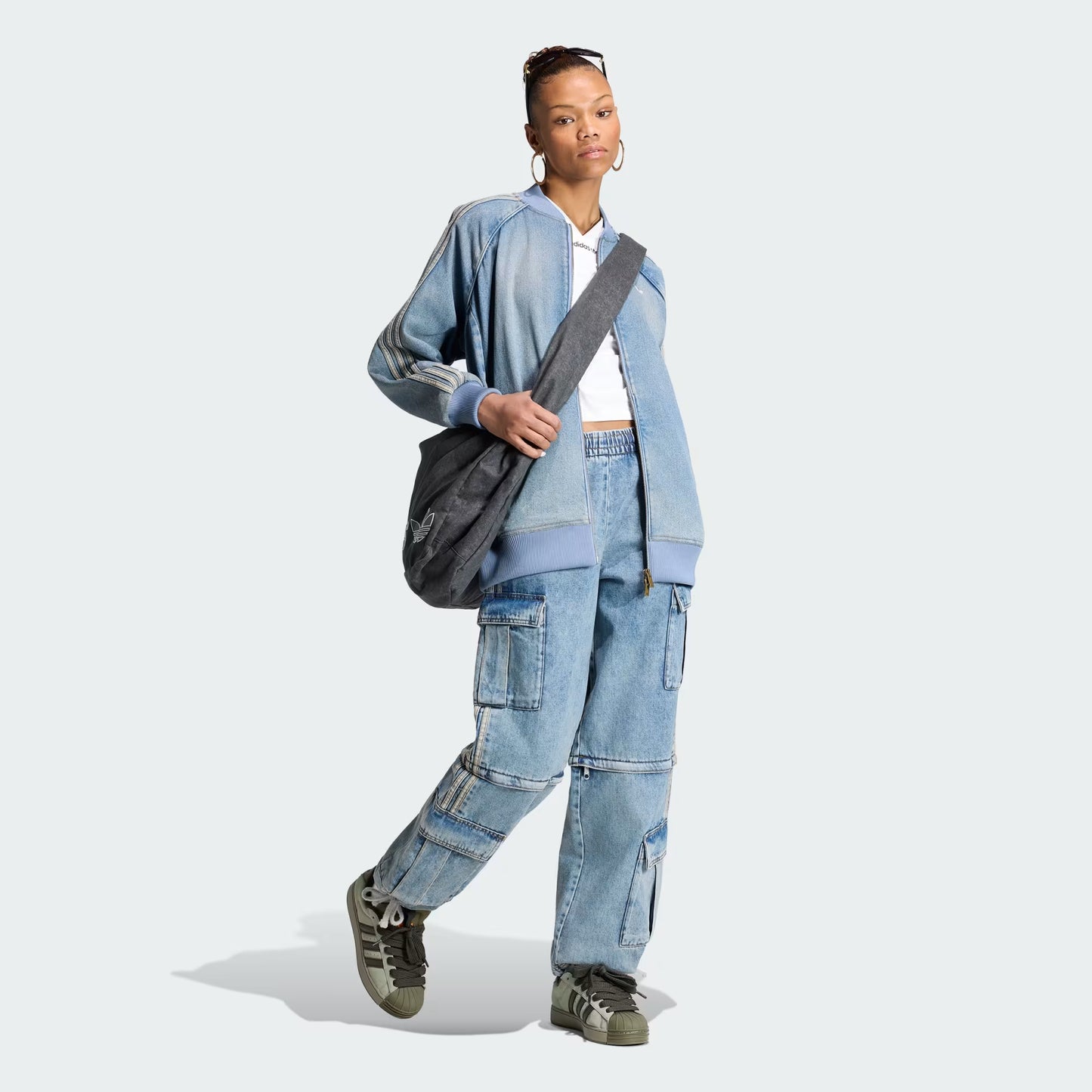MID RISE 2-IN-1 DENIM PANT