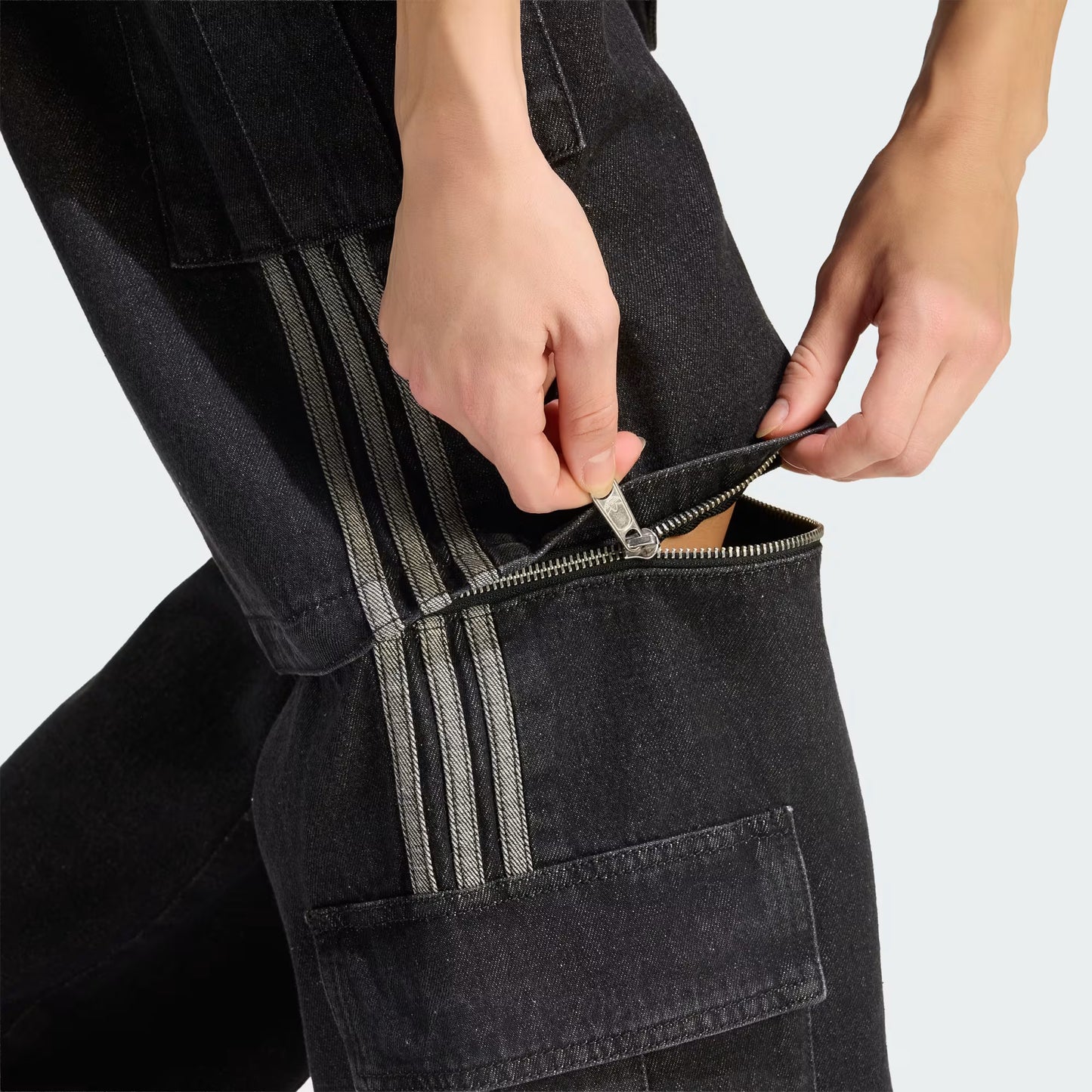 MID RISE 2-IN-1 DENIM PANT