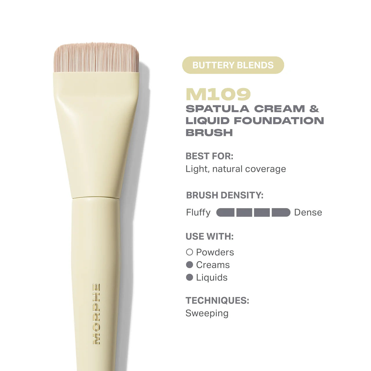 Buttery Blends M109 Spatula Foundation Brush