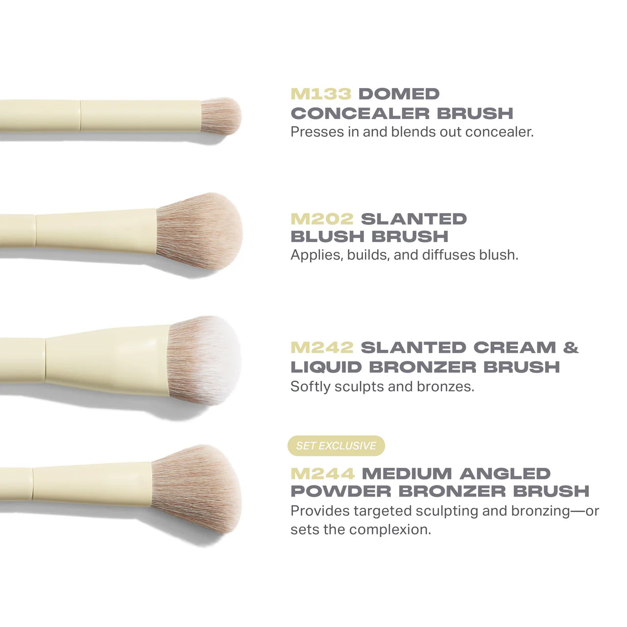 Buttery Blends 4-Piece Face Brush Set