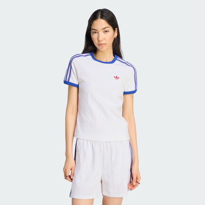 PINSTRIPE SHORT SLEEVE SLIM TEE