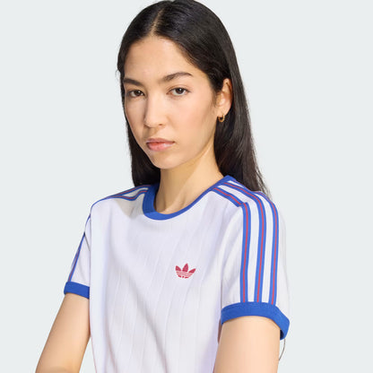 PINSTRIPE SHORT SLEEVE SLIM TEE