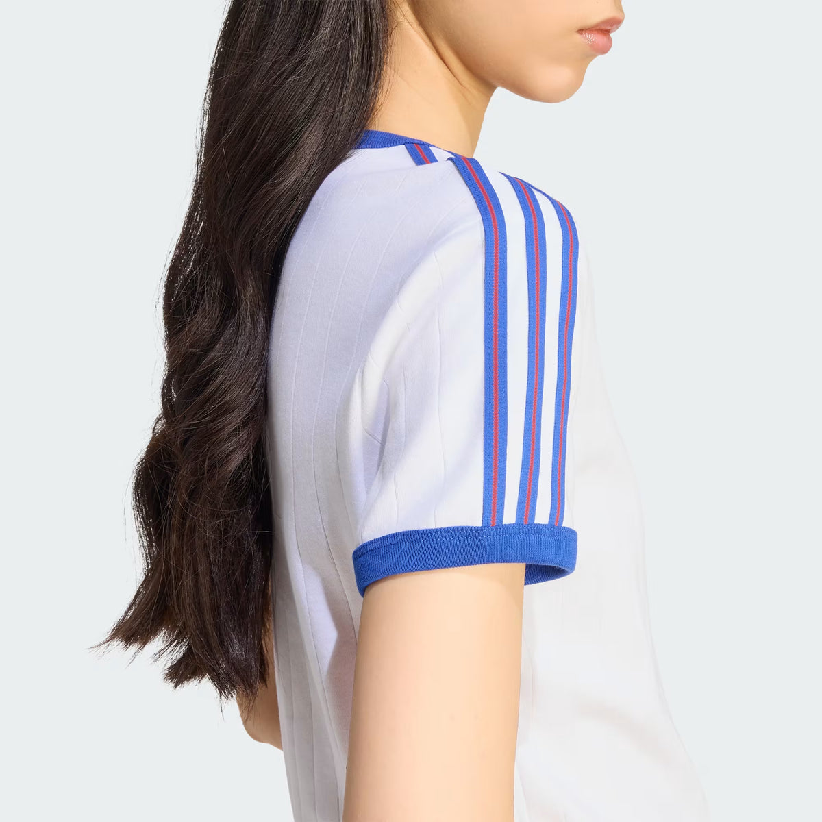 PINSTRIPE SHORT SLEEVE SLIM TEE